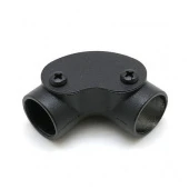 Уголок с ревизионным окном D20 мм., черный муар, PEE20MR Petrucci