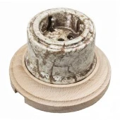 Розетка с заземляющим контактом Combi-2, мрамор, натурель, B1-101-09/С2 BIRONI