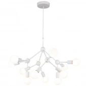 Люстра подвесная в стиле лофт Kenner, белый, LSP-8270 Lussole