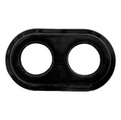 Рамка керамическая 2 местная Colony, черный матовый, RС-02009 Retrika