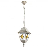 Ретро светильник уличный подвесной Berlin, белый, золотистый, A1015SO-1WG Arte Lamp