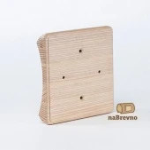 Накладка на бревно D220 мм. под распределительную коробку или светильник D115, ясень, KV2-220 naBrevno