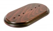 Подложка 2 местная овал красное дерево GE70712-27 ТМ МезонинЪ