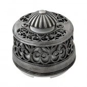 Ретро выключатель белый/ состаренное серебро OP.DM.DN.WT Salvador диммер