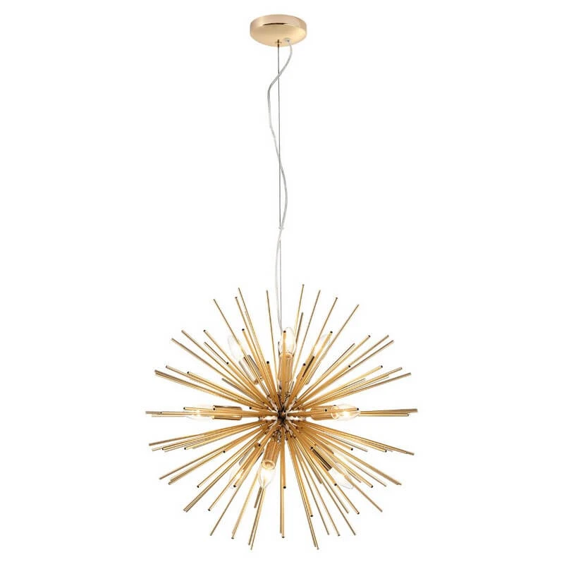 Люстра подвесная в стиле лофт Star, золото, LSP-8334 Lussole Люстра подвесная в стиле лофт Star, золото, LSP-8334 Lussole
