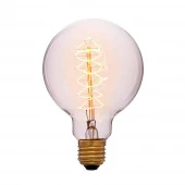 Ретро лампа накаливания G125 F5, E27, золотая, 053-662 Sun Lumen