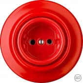 Ретро розетка электрическая без заземления, ярко-красный глянцевый NIROGs Katy Paty