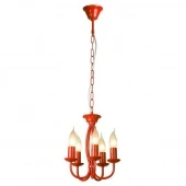 Люстра подвесная в стиле лофт, красный, LSP-9915 Lussole