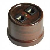 Розетка телефон + компьютер тигровое дерево B1-303-TW BIRONI