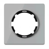 Дизайнерская рамка 1 местная, горизонтальная, серый, стекло, 2234934 OneKeyElectro