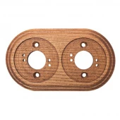 Накладка на бревно 220 мм. 2 местная, ясень в масле, ОМРФМ2-220 DecoWood