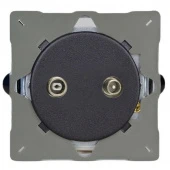 Ретро розетка TV/FM Matt Black, матовый черный, Z1EGRTV2Y.MB Varilight