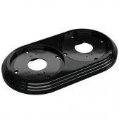 Рамка 2 местная, черный, GE30702-05 МезонинЪ, серия Усадьба