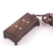 Ретро удлинитель Corriente без заземления, темный дуб, бронзовые средние ножки, LW1023/22-26 Loft&Wood, 2 м.