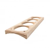 Накладка на бревно 220 мм. 4 местная, ясень натуральный, СМ4-220 DecoWood