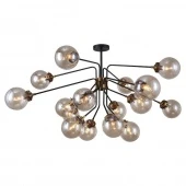 Люстра потолочная в стиле лофт Ontario, черный, LSP-8258 Lussole