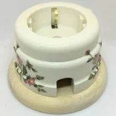 Ретро розетка с заземлением серия Нежность, РПЗ1-НЖ ЦИОН