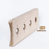 Четверная накладка на бревно D200 мм., дуб, R+4-200-D naBrevno, серия Ретро+