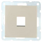 Накладка розетки компьютерной/ телефонной с суппортом, бежевый, 866101-0 LK Studio, серия LK60