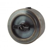 Ретро выключатель проходной, патина, М1-11-27 Vintage, одноклавишный