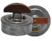 Ретро выключатель, алюминий, 11112Р-100 ГусевЪ, одноклавишный