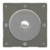 Механизм кнопки (выключатель / звонок) Brushed Steel, матовая сталь, Z1EGM1S Varilight одноклавишный