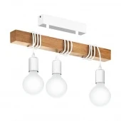 Лофт светильник потолочный Townshend, дерево натуральное, 44082 Eglo