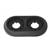 Рамка 2 местная, ЮЛИГ.735212.471 черный Bylectrica