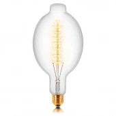 Ретро лампа накаливания ВТ180 F5, E40, прозрачная, 053-822 Sun Lumen