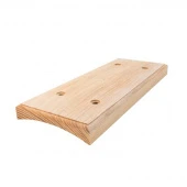 Накладка на бревно 280 мм. 4 местная, ясень натуральный, ОМ4-280 DecoWood