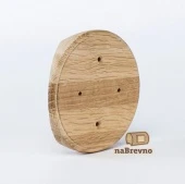 Накладка на бревно D180 мм. под распределительную коробку или светильник D100, дуб, KR1-180-D naBrevno