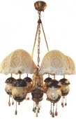 Светильник подвесной №113 "Матрёшки/грибы" латунь НСБ05-60/6-520/113 ГусевЪ