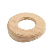 Накладка на бревно 220 мм. 1 местная, ясень натуральный, СМС1кр-220 DecoWood