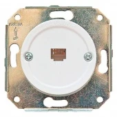 Ретро розетка телефонная белый CL.TEL.WT Salvador