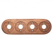 Накладка на бревно 260 мм. 4 местная, ясень в масле, ОМРФМ4-260 DecoWood