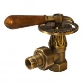 Ретро вентиль регулирующий угловой для радиатора 1/2" латунь RS217B1/2 RETRO style