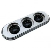 Рамка 3 местная хром BF1-630-30 BIRONI