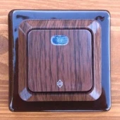 Одинарная накладка на бревно 220-280 мм., темно-коричневый, N012.01.03 DerevFarfor, серия ЭкономБревно