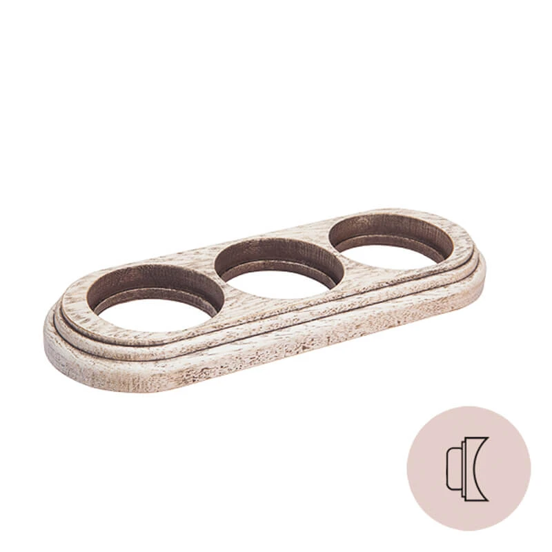 Рамка на бревно D240 мм. 3 местная, овал, дуб выбеленный с коричневой патиной НО13ВДК240 Salvador Рамка на бревно D240 мм. 3 местная, овал, дуб выбеленный с коричневой патиной НО13ВДК240 Salvador