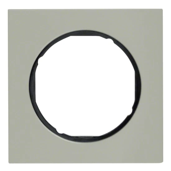 Дизайнерская рамка 1 местная, нержавеющая сталь/черный, 10112204 Berker, серия R.3 Дизайнерская рамка 1 местная, нержавеющая сталь/черный, 10112204 Berker, серия R.3