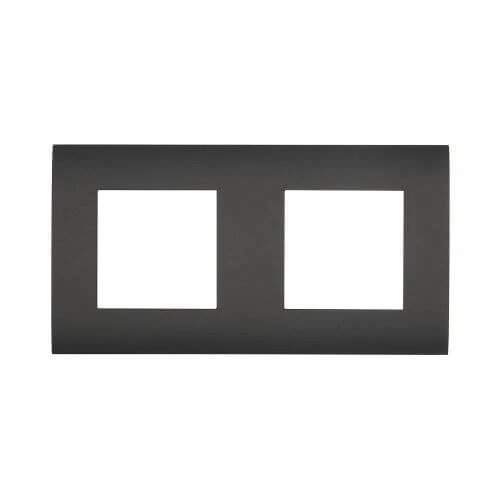 Дизайнерская рамка 2 местная, черный бархат, 854208-1 LK Studio, серия LK45