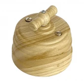 Ретро выключатель сосна, GE30404-11 ТМ МезонинЪ, одноклавишный, проходной, серия Усадьба