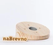 Накладка на скошенный потолок D85, L0-20-S сосна, угол 20 градусов naBrevno, с фрезеровкой кромки