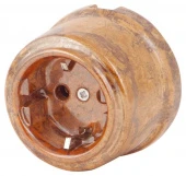 Ретро розетка с заземляющим контактом, Мон шери, 080-583 (KM) SUN-LUMEN