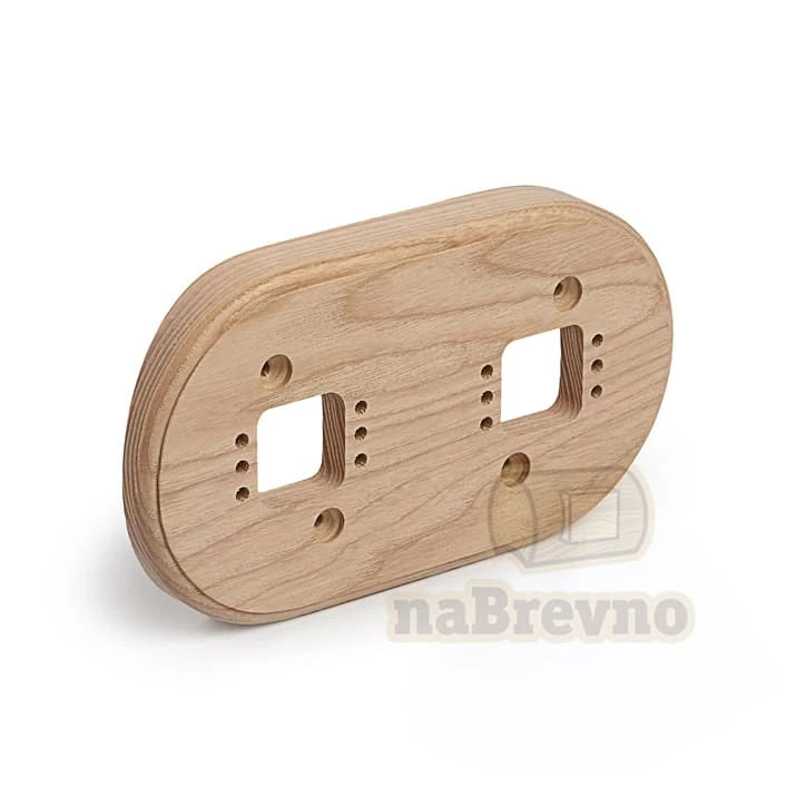 Двойная накладка на бревно D260 мм., ясень, R+2-260 naBrevno, серия Ретро+ Двойная накладка на бревно D260 мм., ясень, R+2-260 naBrevno, серия Ретро+