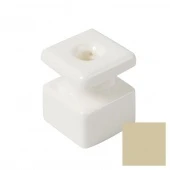 Кабельный изолятор квадратный, слоновая кость, GE80025-02 (KM) ТМ МезонинЪ, 30 шт. /упак.