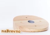 Накладка на скошенный потолок D115, L2-20-S сосна, угол 20 градусов naBrevno, с фрезеровкой кромки