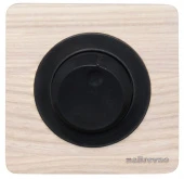 Выключатель светорегулятор, выбеленный ясень+черный, ROC1-AW/1E42001303 Ruwel