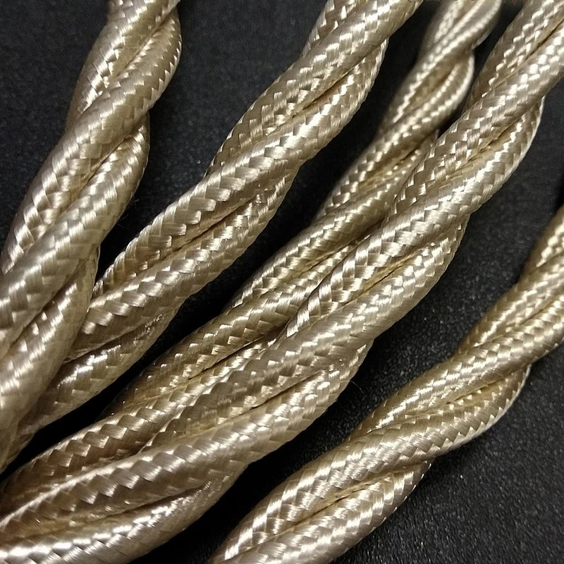 Ретро кабель термостойкий электрический, шампань, SAN/L 3*2.5 Salvador Ретро кабель термостойкий электрический, шампань, SAN/L 3*2.5 Salvador