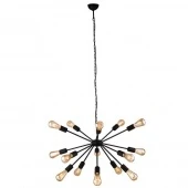 Люстра подвесная Rod в стиле лофт, черный, 9733 Nowodvorski